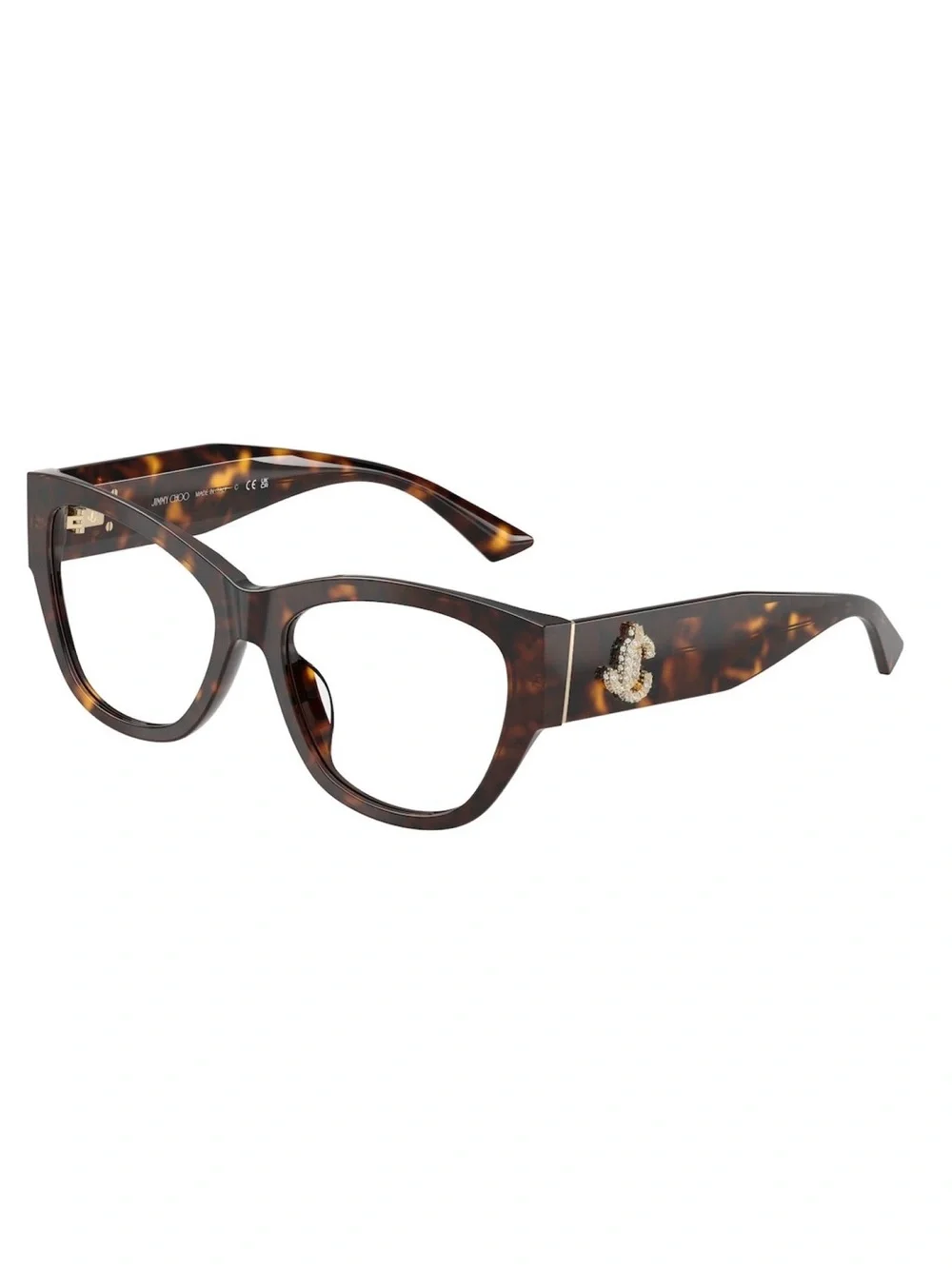 New Jimmy Choo JC3033BU 5002 Tortoiseshell Cat-Eye Glasses Authentic